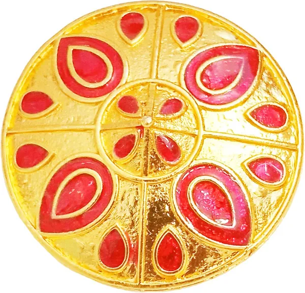 Assamese_Traditional_Gold_Plated_Red_Colour_Finger-Ring_For_Girls_&_Women